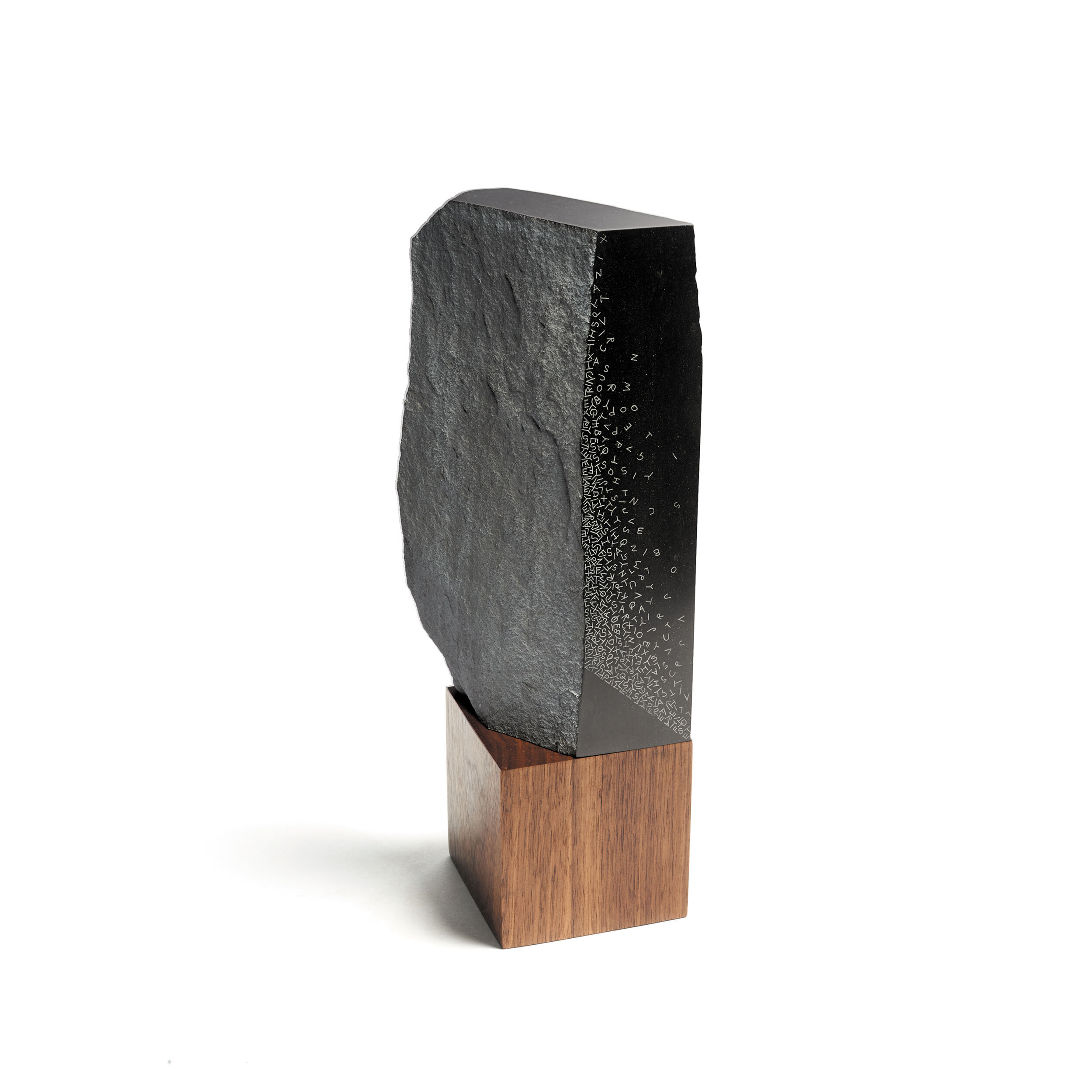   Passage II   2014 &nbsp; African pyrophyllite and wood  12” x 4½” x 3¼” 