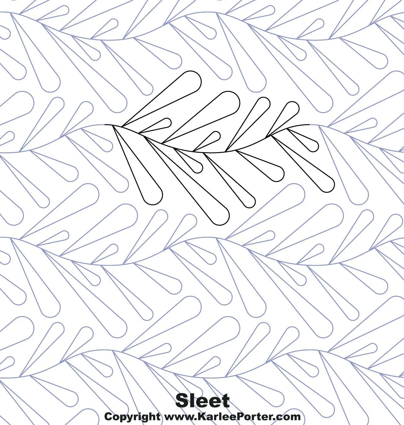 Coloring page featuring a pattern of outlined leaves with a single, more prominent leaf in the center.
