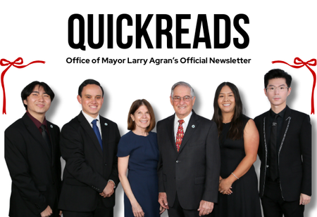 QuickReads | Season’s Greetings &amp; Holiday Cheer from Mayor Agran