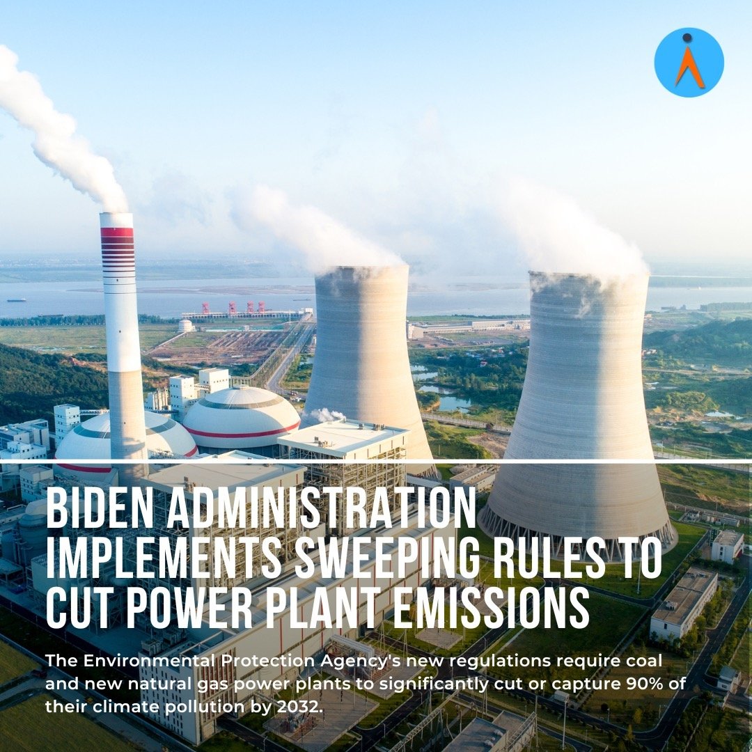 🌍 Big news from the Biden administration! They've rolled out some serious new rules to cut down on emissions from power plants. It's all about making our planet healthier - reducing carbon dioxide emissions by a whopping 75% from 2005 levels by 2032