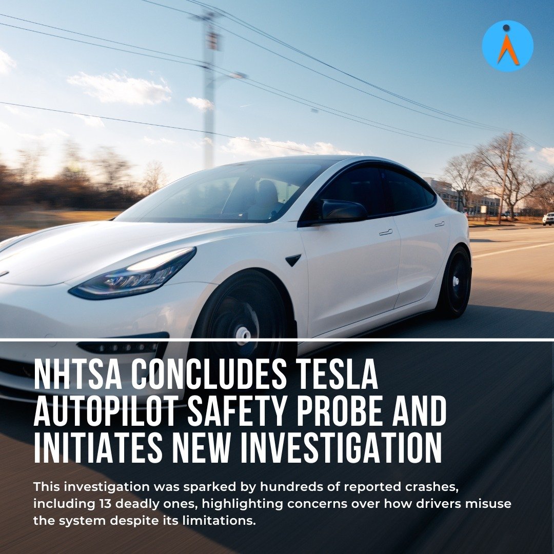 Big news in the world of autonomous driving. The National Highway Traffic Safety Administration NHTSA just closed a major investigation into Tesla's Autopilot that started back in 2021.

This came after reviewing hundreds of crashes - including 13 fa