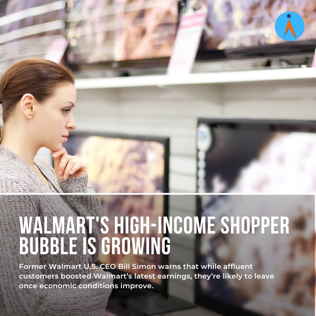 Walmart's recent success, driven by high-income shoppers, might be short-lived. Former Walmart U.S. CEO Bill Simon warns that these affluent customers could leave once economic conditions improve. 🛒

Walmart thrives on convenience, cost, and variety