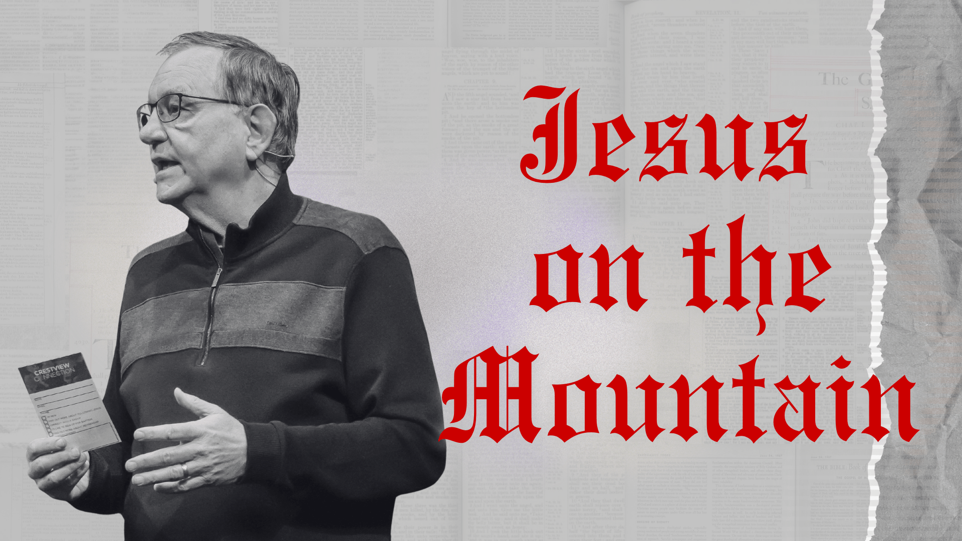 Part 1: Jesus on the Mountain