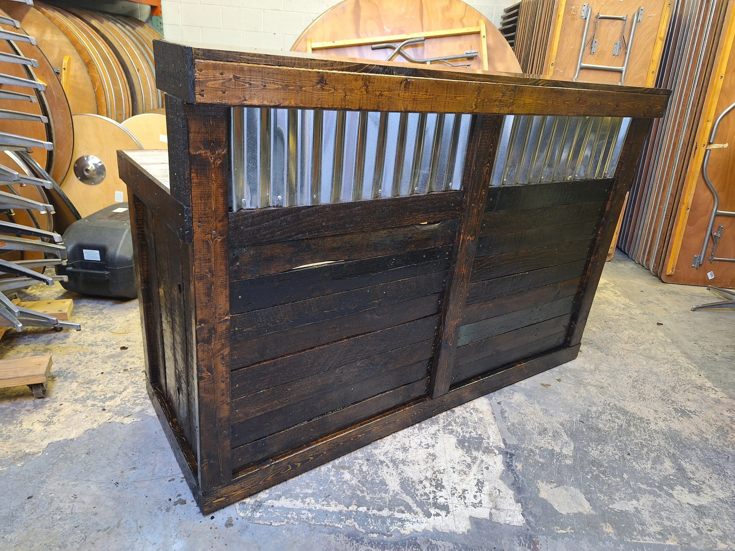 rustic bar rental DuPage County for weddings parties and outdoor events