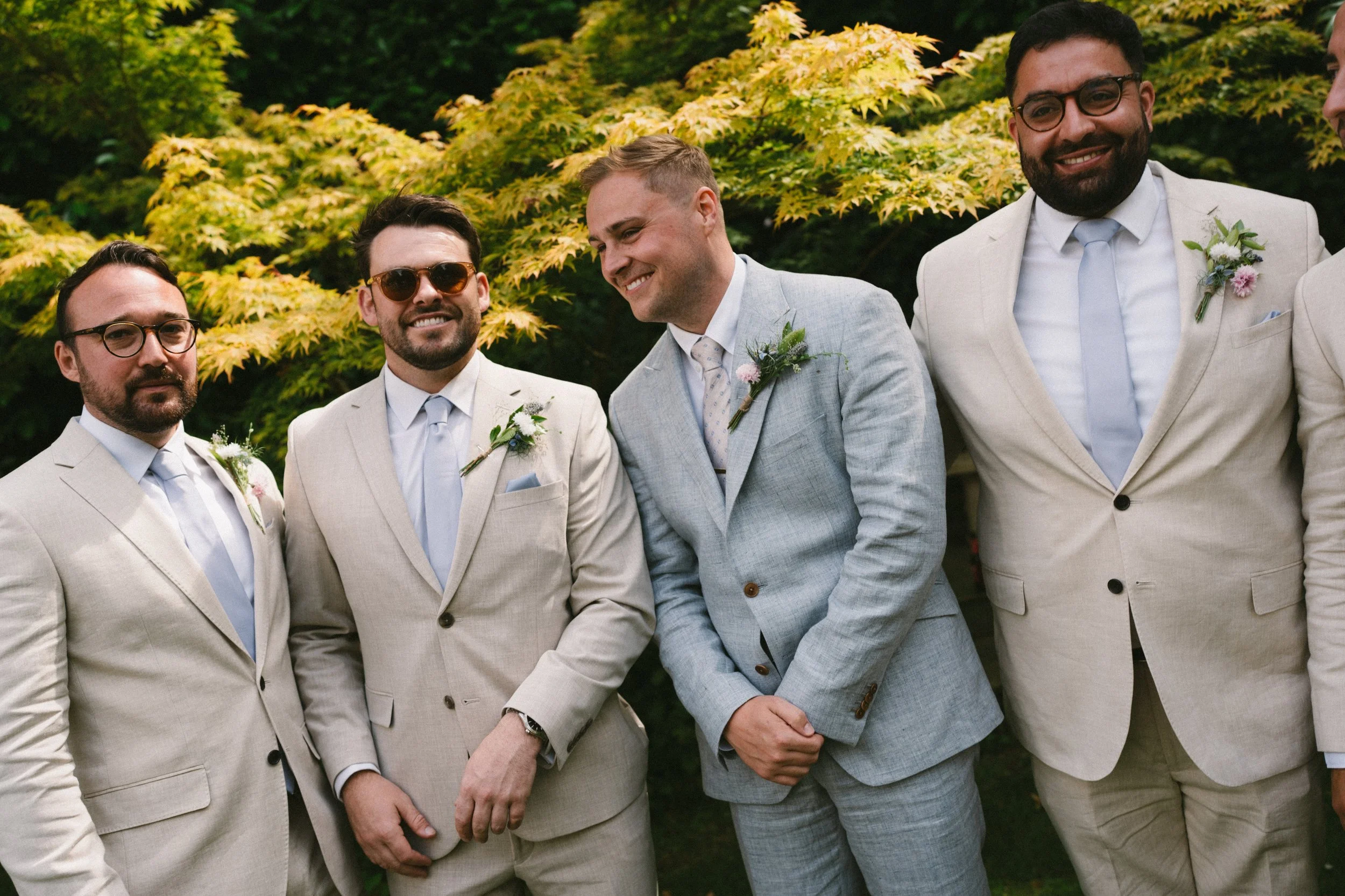  Jack and friends with our buttonholes (June 2024)