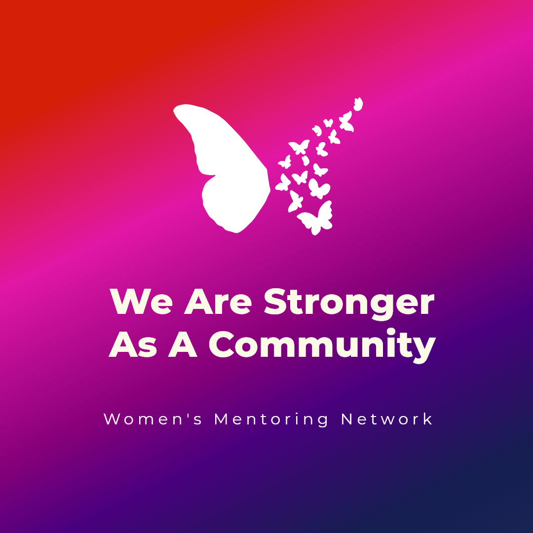 Text: We are strong as a community 