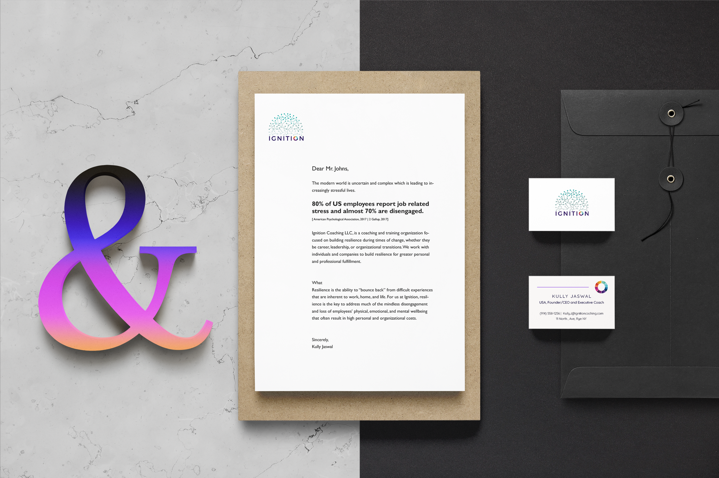 Ignition Coaching, Brand Identity, Stationery