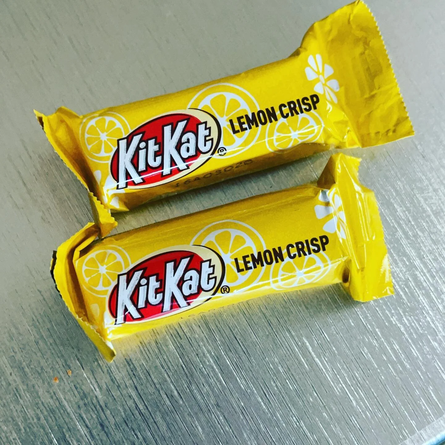 Lawd Have Mercy! They&rsquo;re BACK! Come on here Lemon Kit Kats! Somebody shout Glorrrrrry! #whewchile #lemon #blessings #rain #down #on #me #kitkat @kitkat