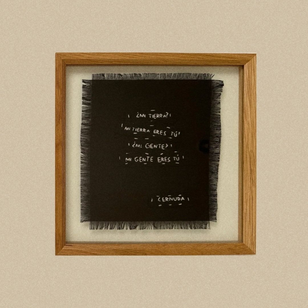 ARTE DE POEMA BORDADO A MANO SERIE No.6