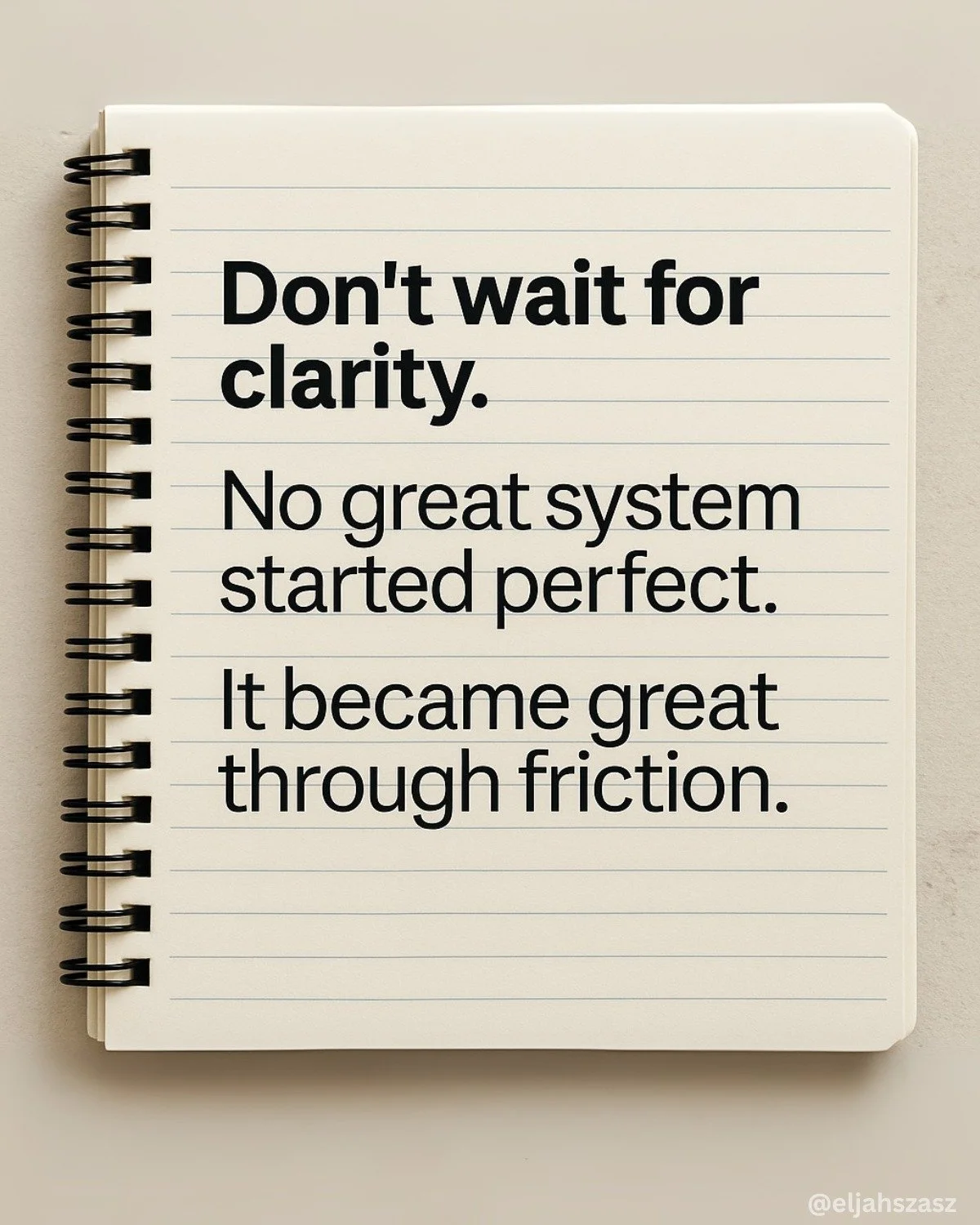 “I’ll move once I know more.”
 That single belief is costing you momentum.
I’ve seen this in founders. 
In operators. In enterprise organizations. 
In incredibly smart people building serious things.
They delay progress bec