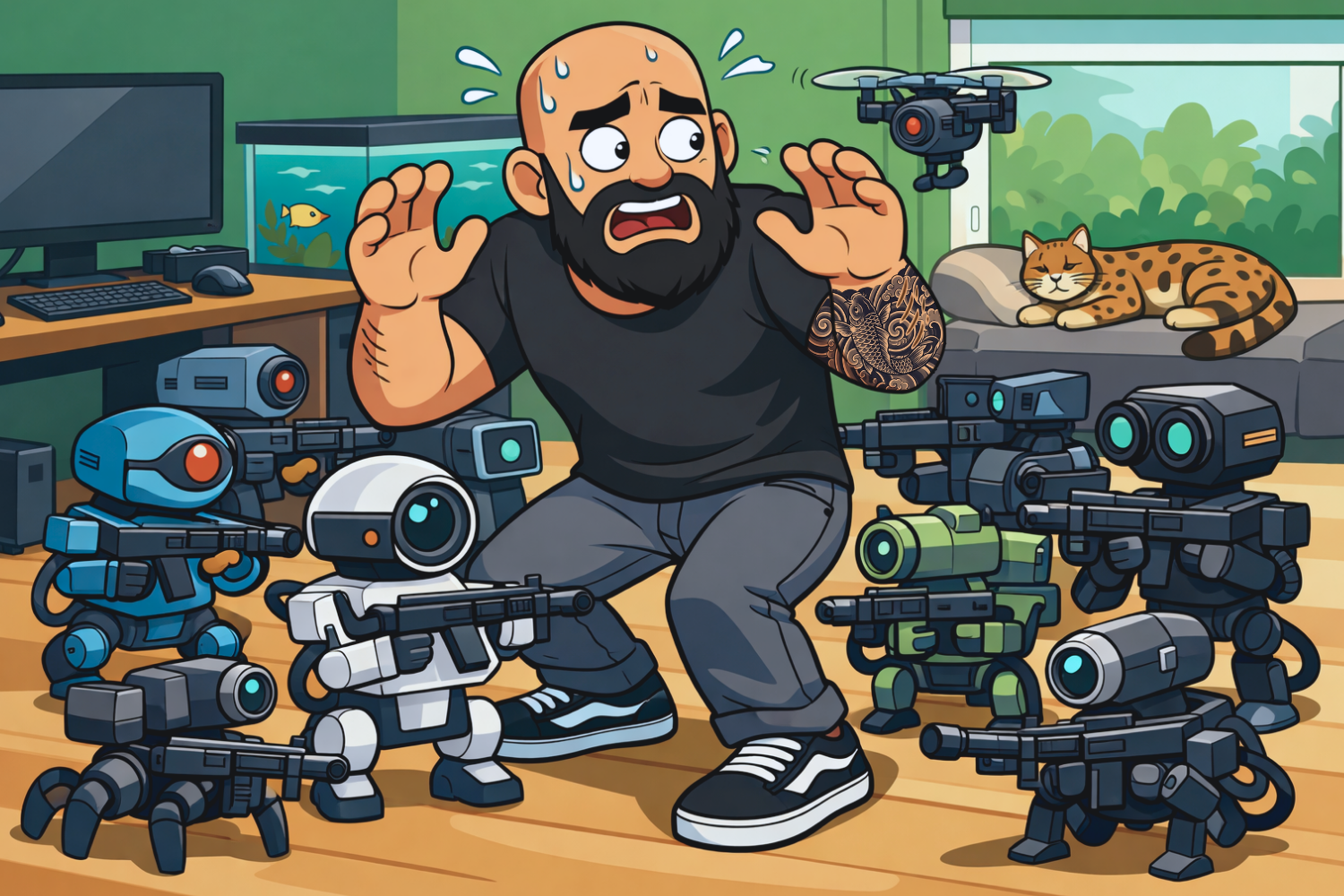 Diagram showing vendor-agnostic AI architecture and orchestration layers connecting Claude, Gemini, and OpenAI models