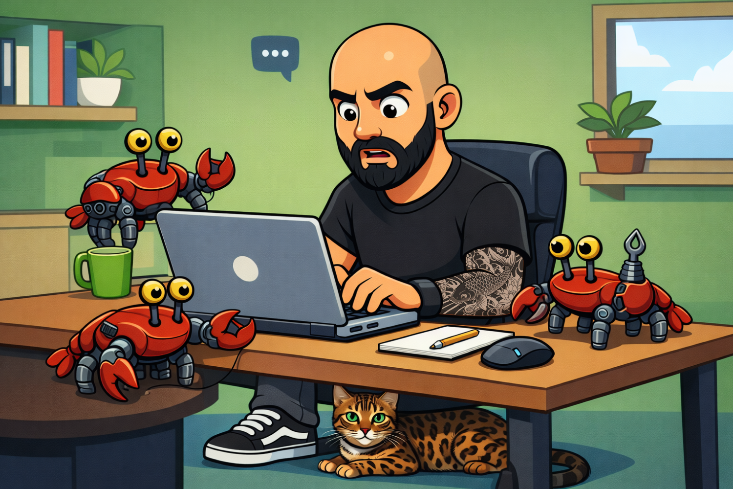 Local open source AI agent OpenClaw running on personal hardware