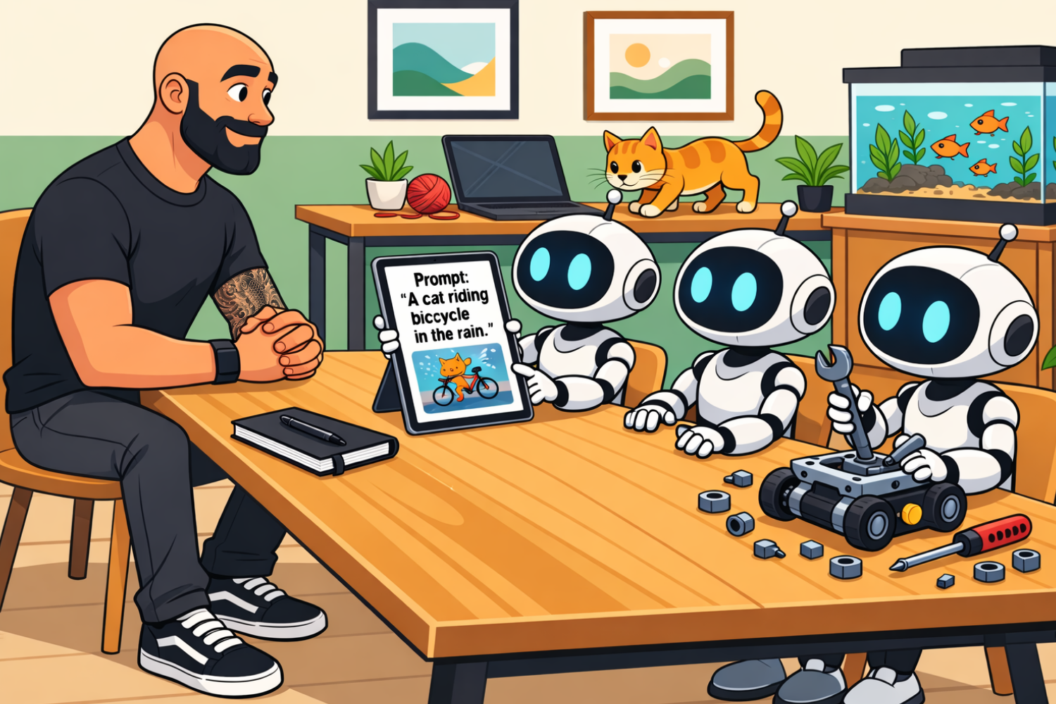 Leadership team running a 10-minute weekly AI brief to accelerate AI adoption