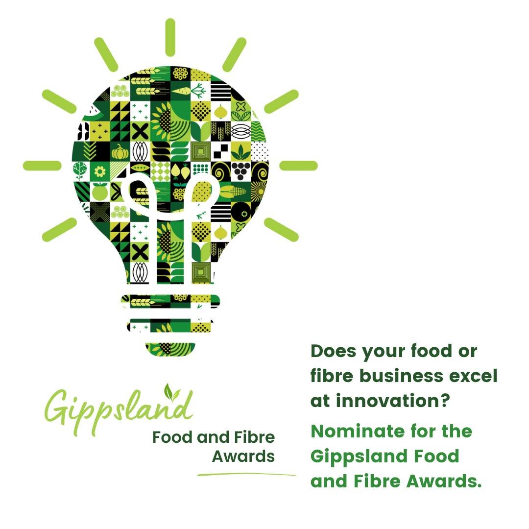 💡If your #Gippsland business has led the way in the creation of new products or services within the food and fibre sector, here's the chance to showcase your innovation.

Submit an entry to the Gippsland Food and Fibre Awards and be in the running f