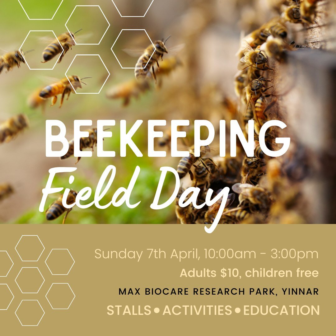 🐝🍯🌱Food &amp; Fibre Gippsland members Max Biocare are are hosting a BEEKEEPING FIELD DAY on Sunday 7th April in #Yinnar. The event brings together three of Gippsland's largest beekeeping clubs, to provide a day of interest and fun. Activities will
