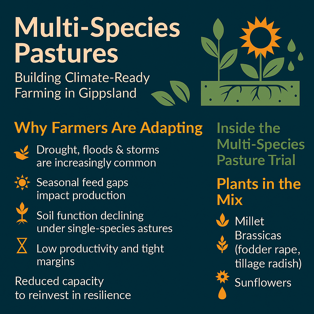 CASE STUDY: Gippsland Producers Explore Multi‑Species Pastures to Build Climate Resilience
