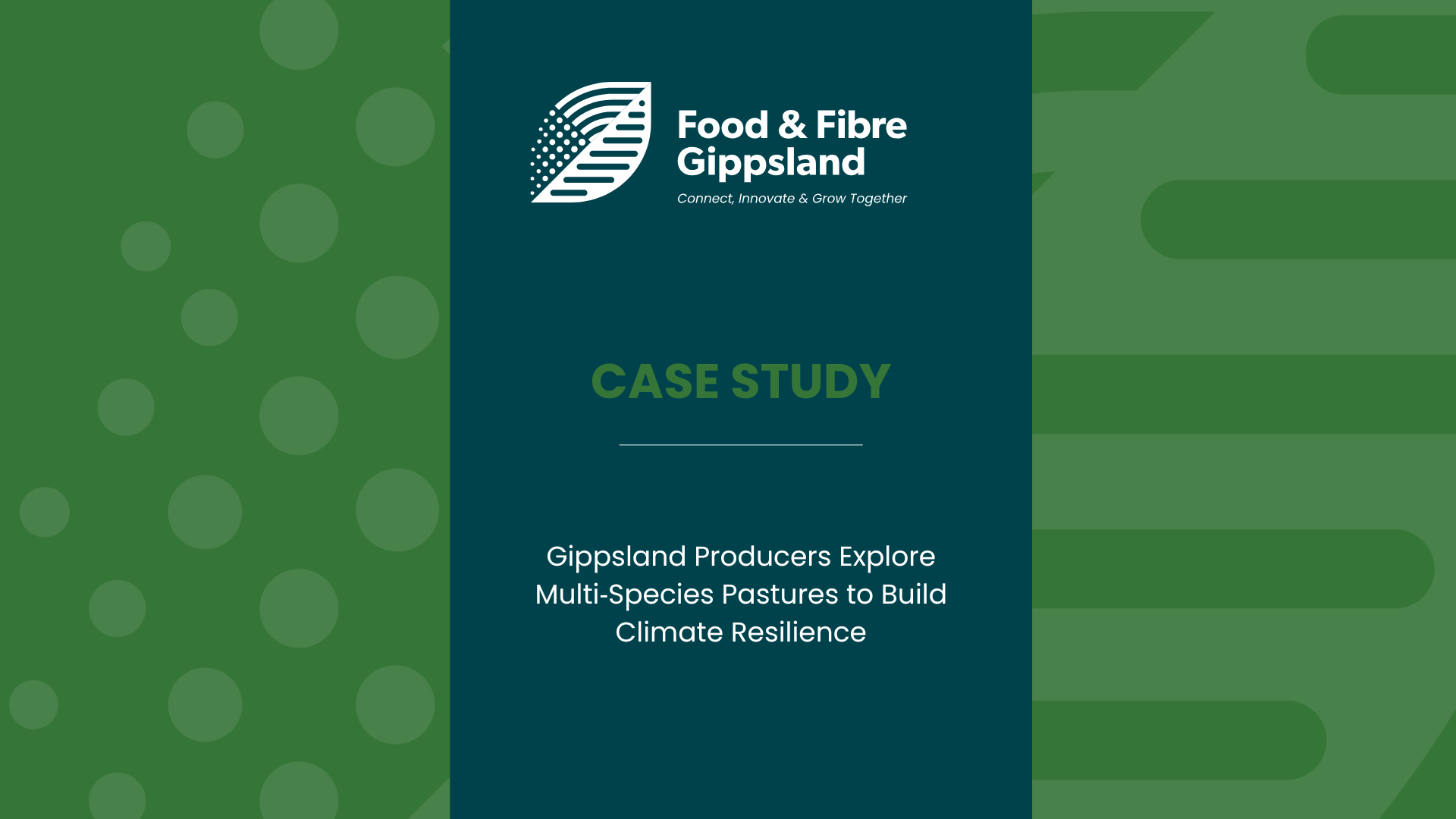 CASE STUDY: Gippsland Producers Explore Multi‑Species Pastures to Build Climate Resilience