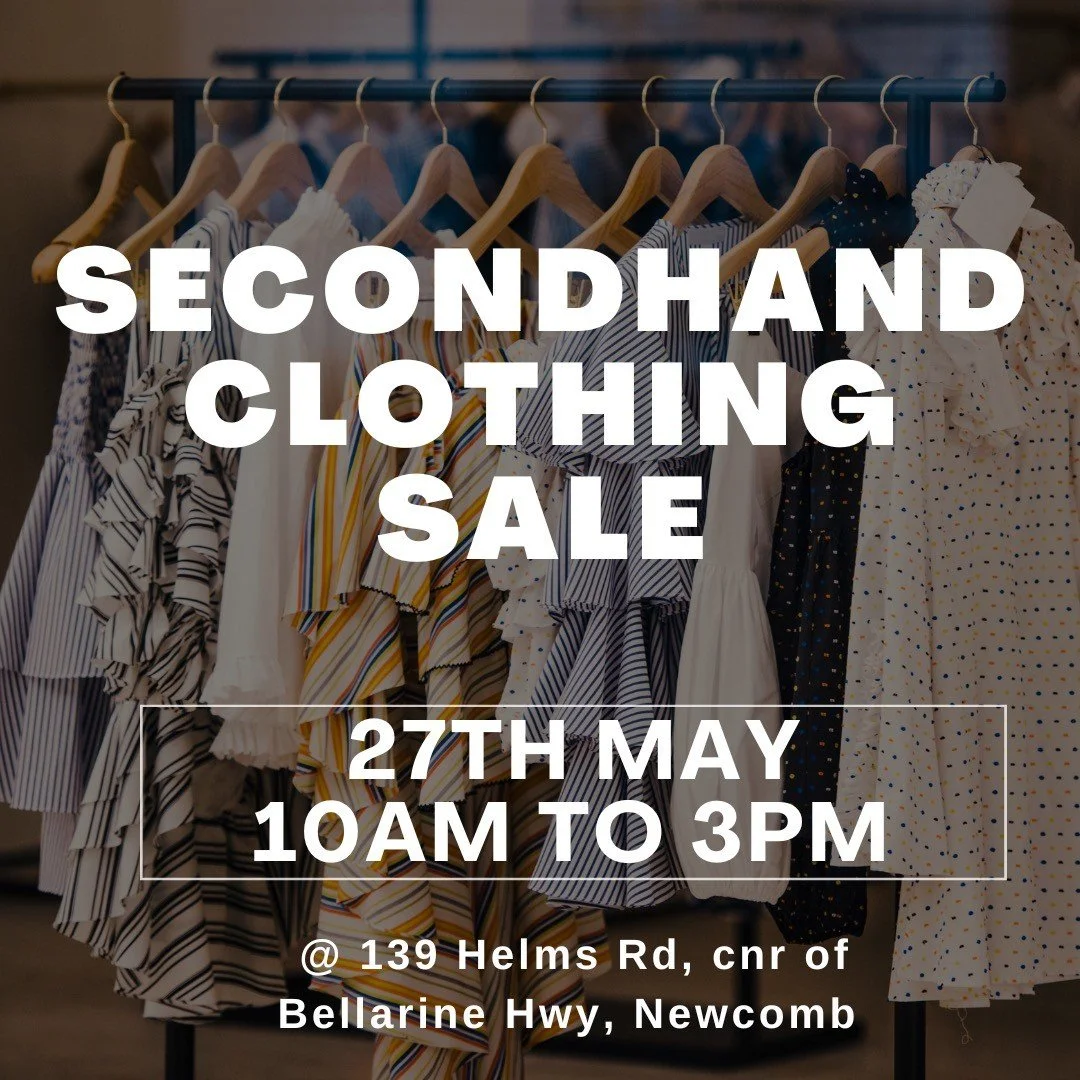 THIS SATURDAY - DON'T MISS IT. Saturday the 27th from 10am to 3pm. Corner of Helms Rd and Bellarine Hwy, Newcomb