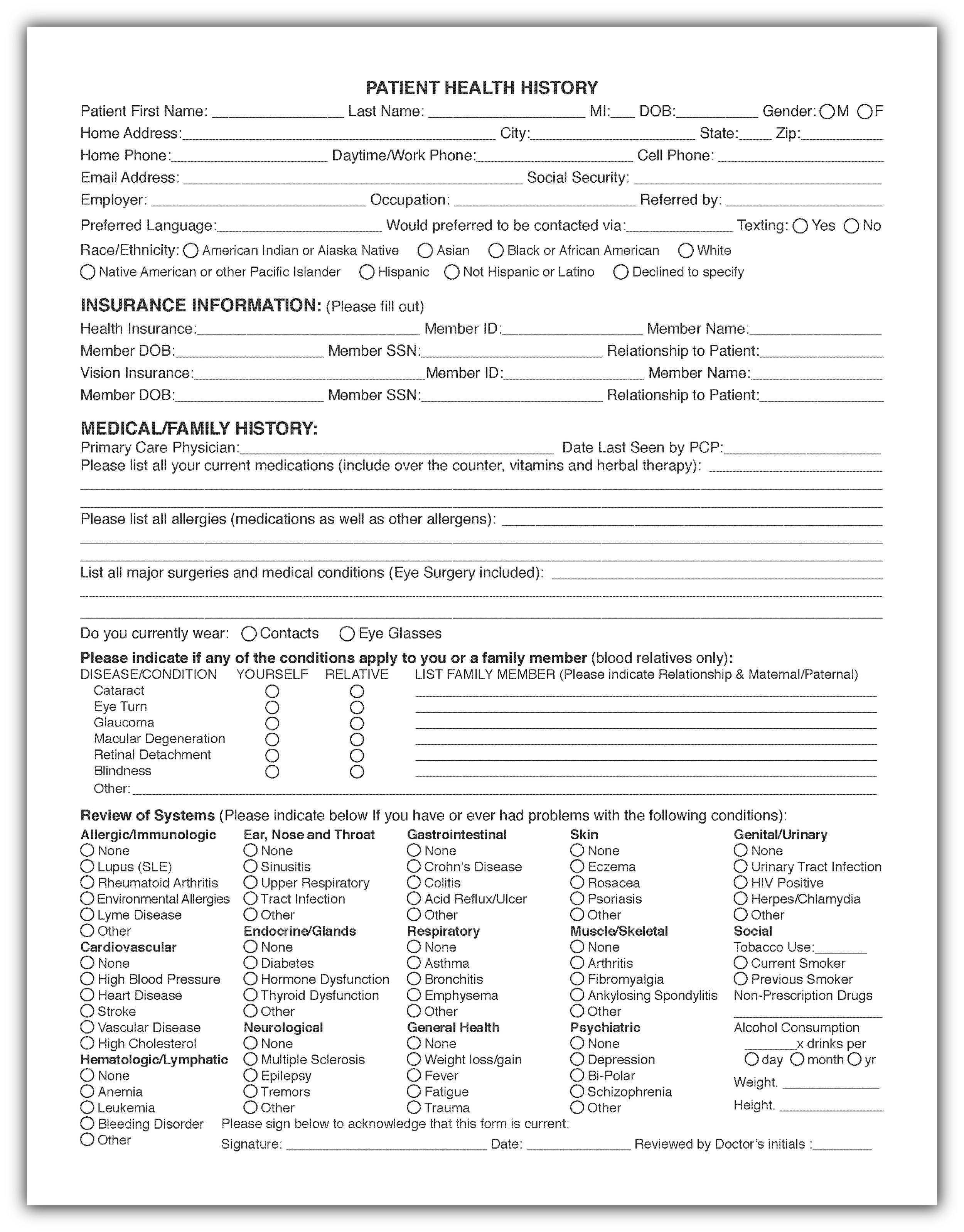 Fillable PDF Form