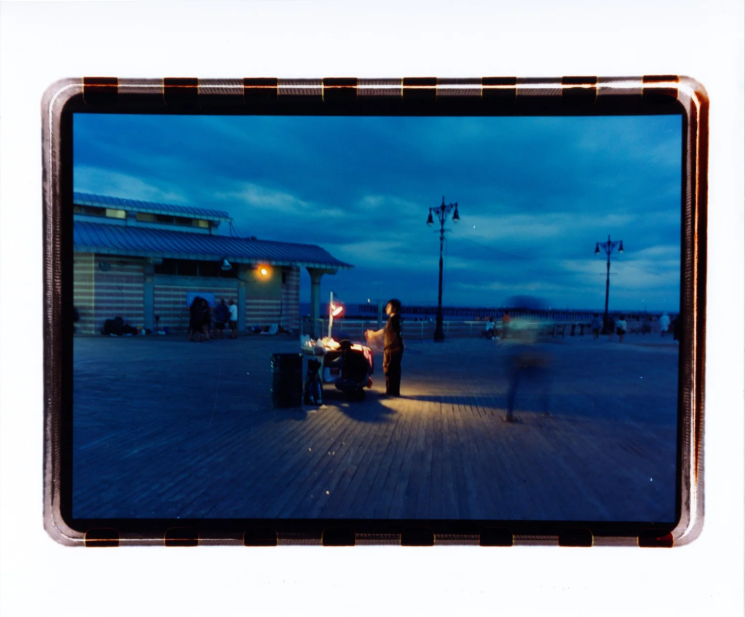 Seller on the boardwalk, Coney Island