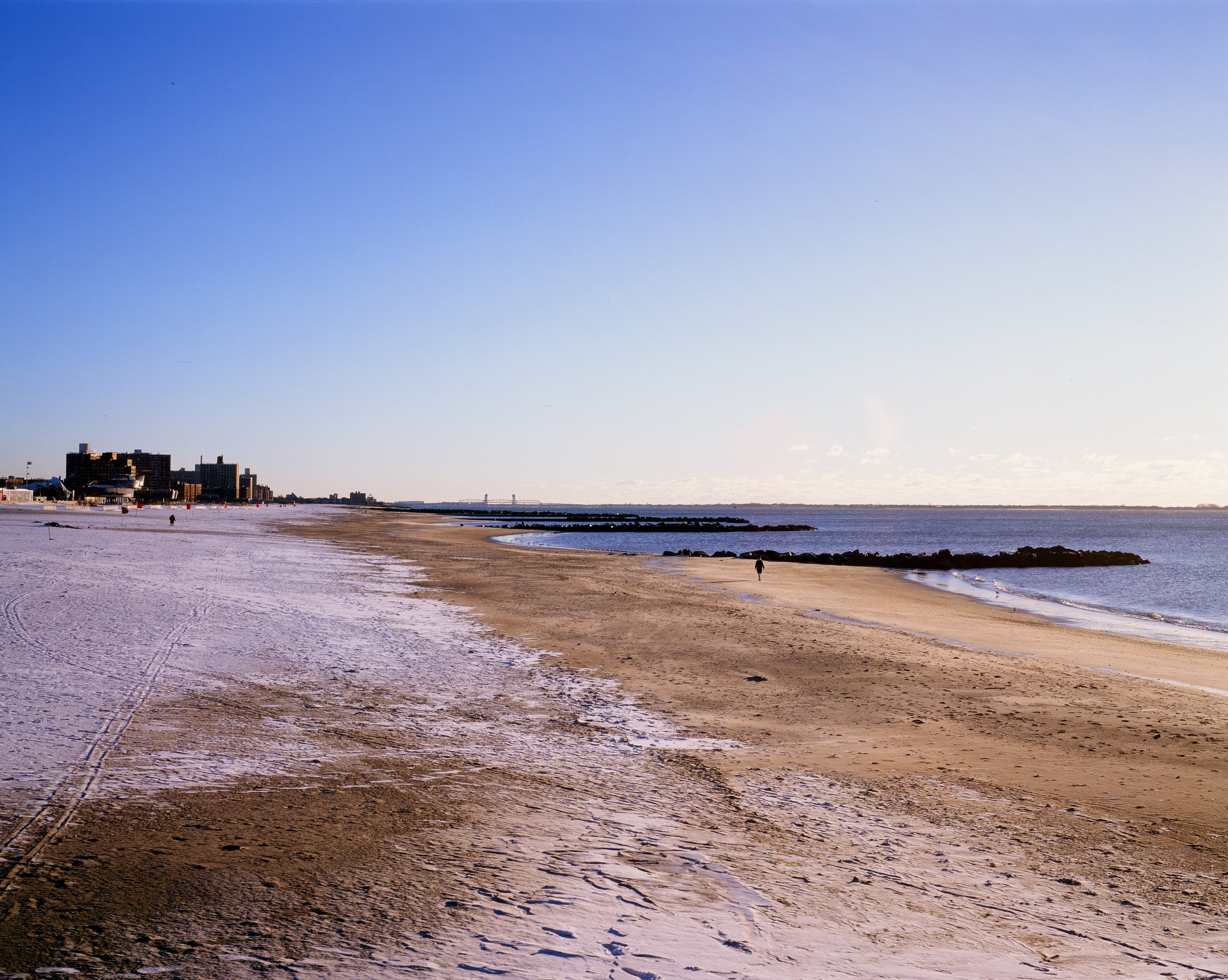 Snow on the beach, Coney Island