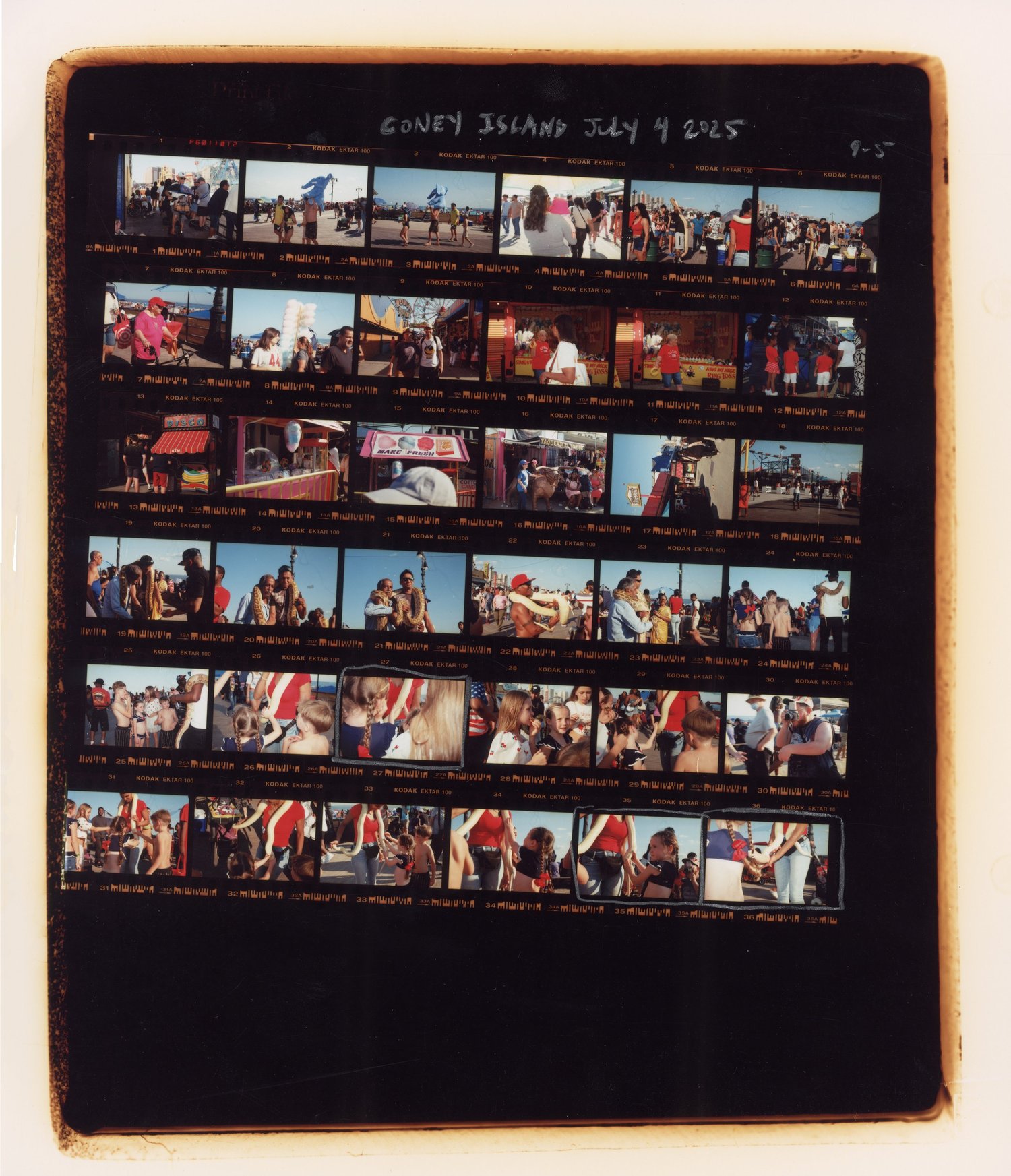 Contact sheet