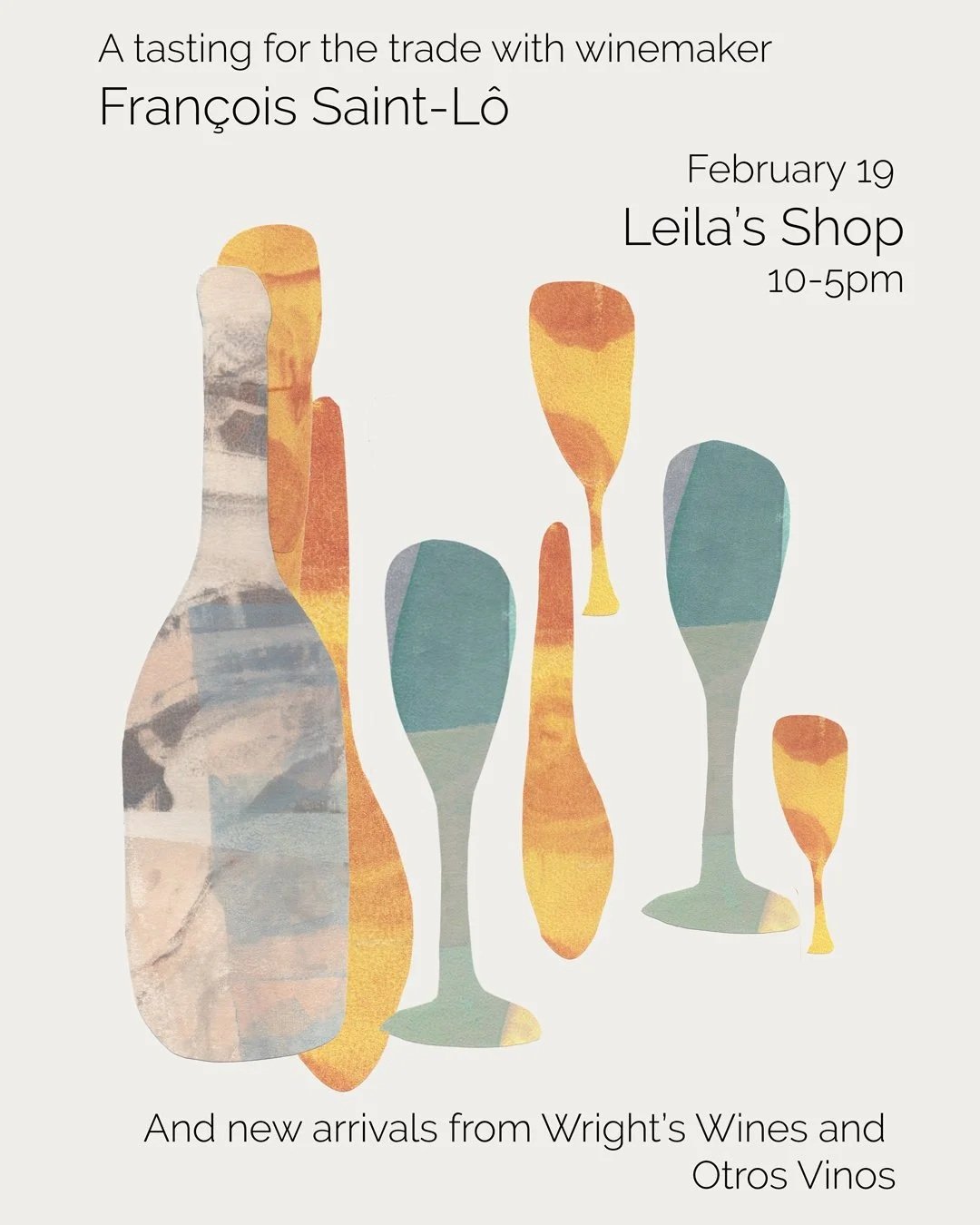 A poster I did with Wright's wine tasting for trade 