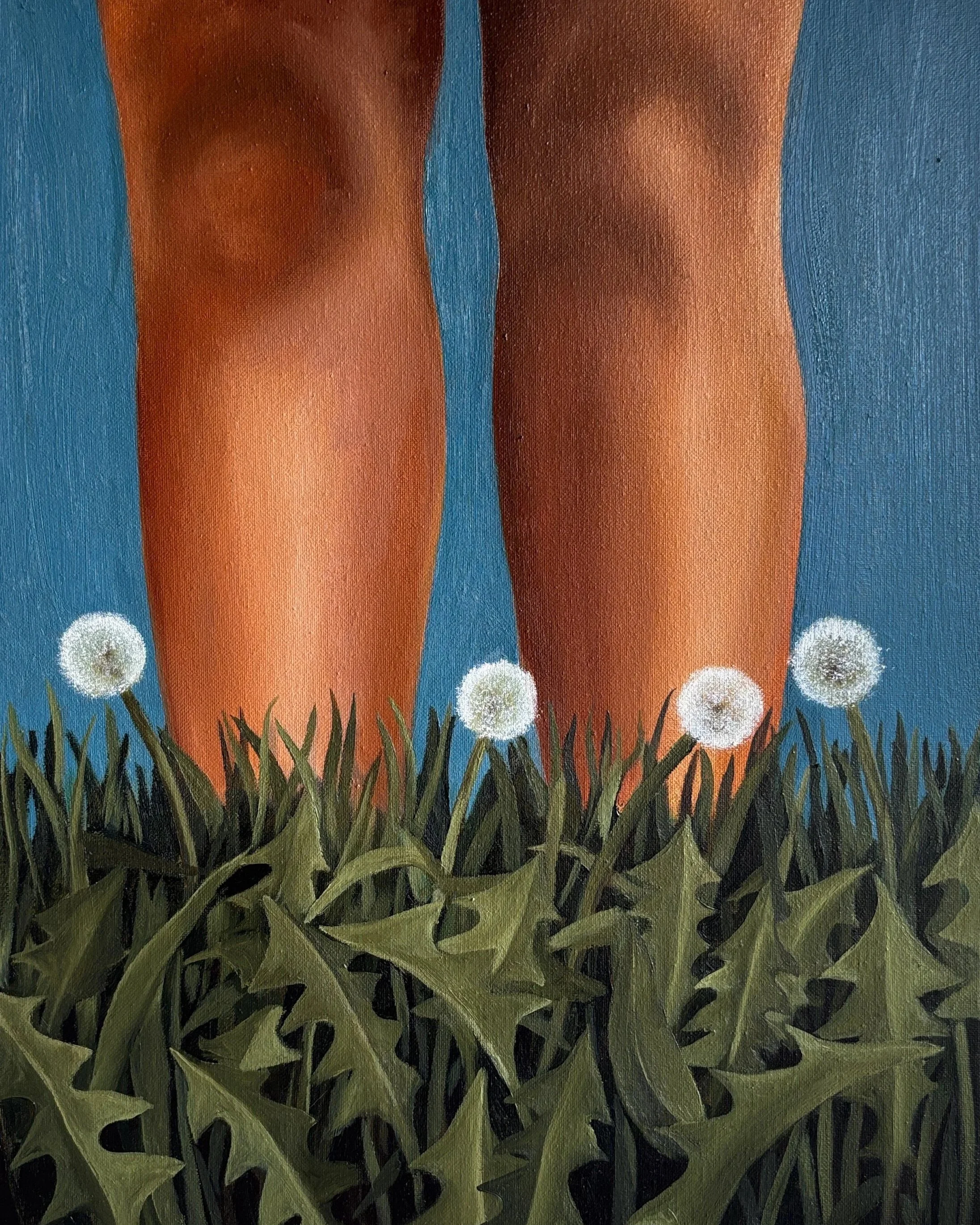 the world at my feet, 2026, 20 x 16", oil on canvas