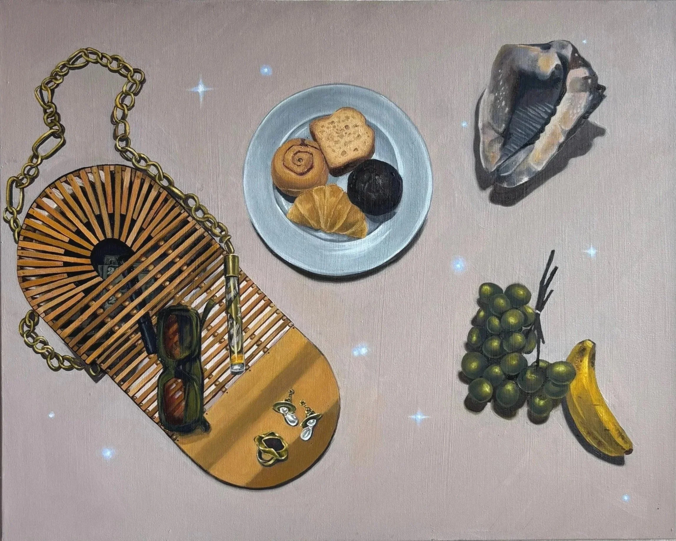 conchomancy, 2025
24 x 30"
Oil on Canvas