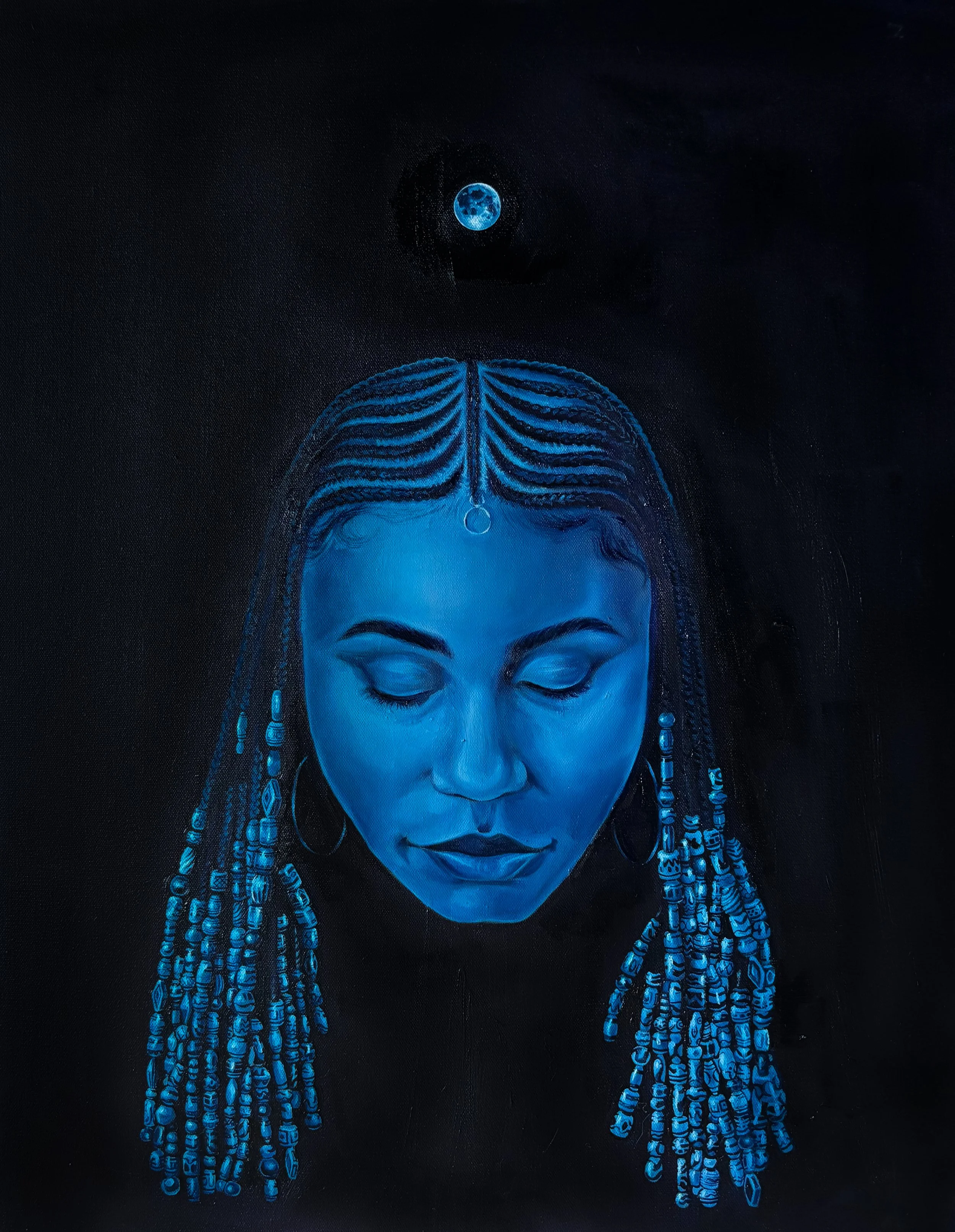 Moonbeam, 2025, 30 x 24", Oil on Canvas