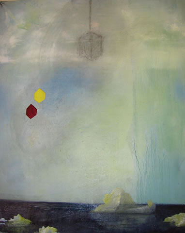 Iceberg with Molecules
20 X 26"
Oil on Canvas