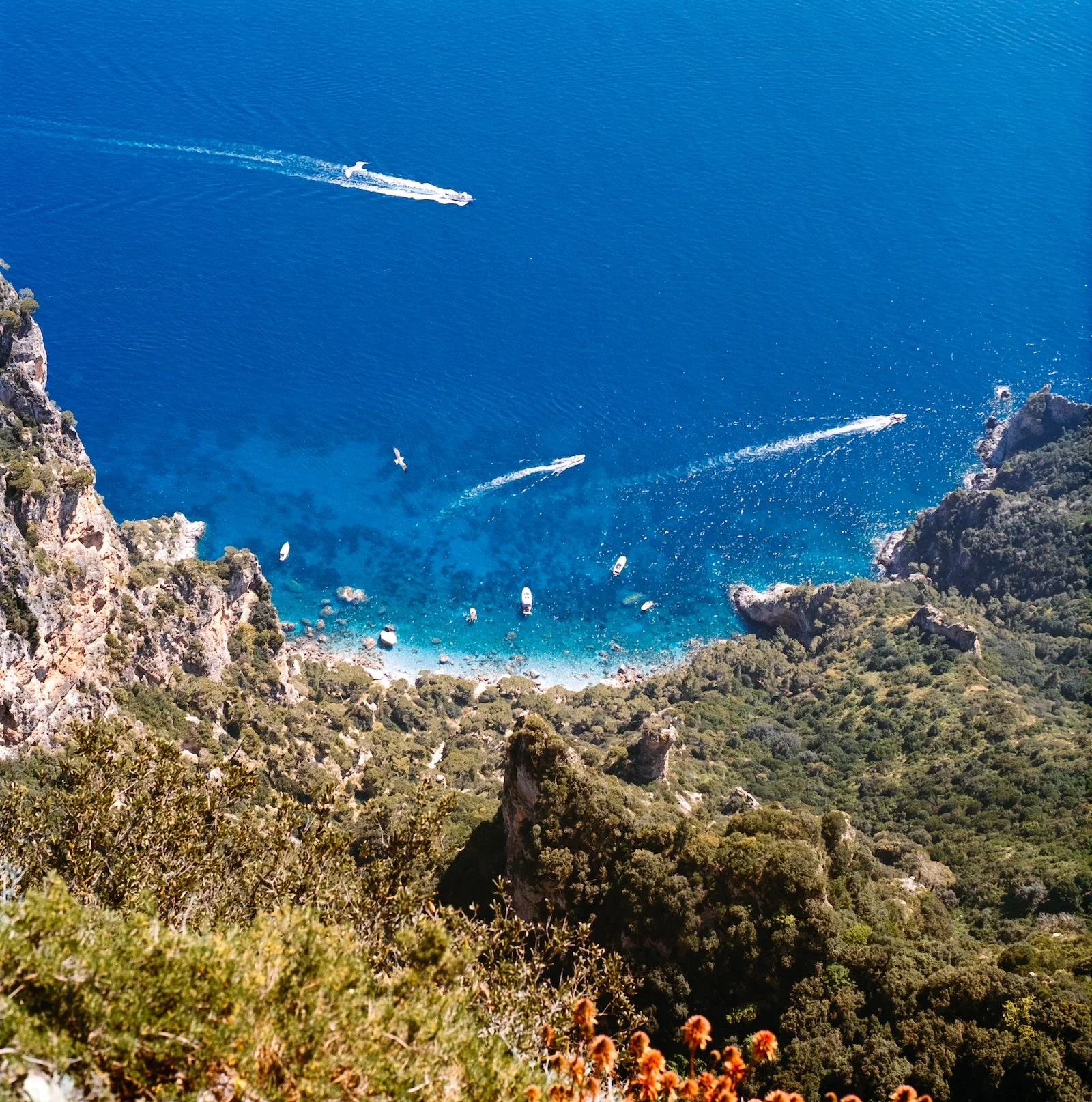 Looking Down at the Mediterranean Sea - Italy - April 2026