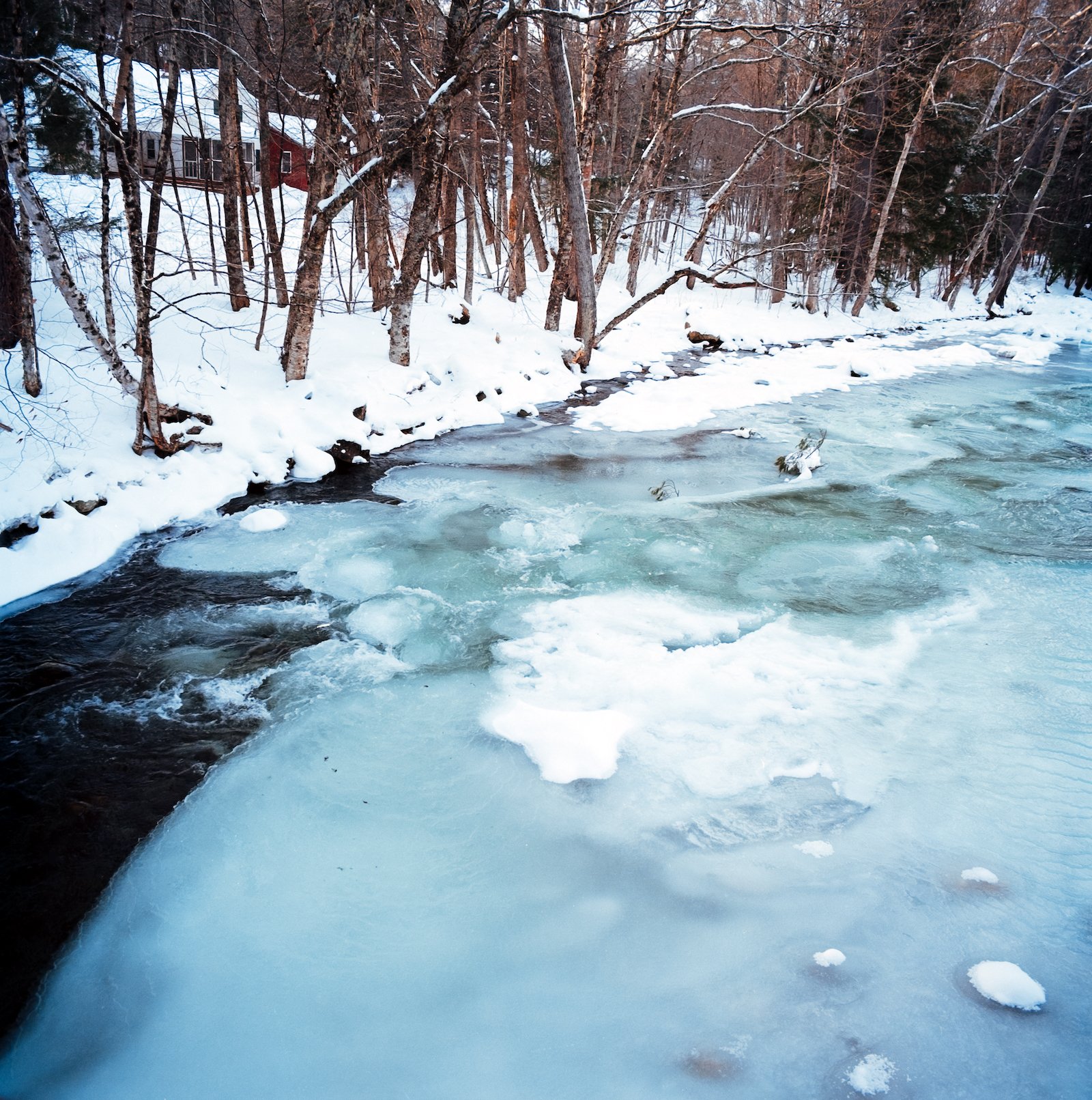 Textures of a River in Winter II - Vermont - December 2025