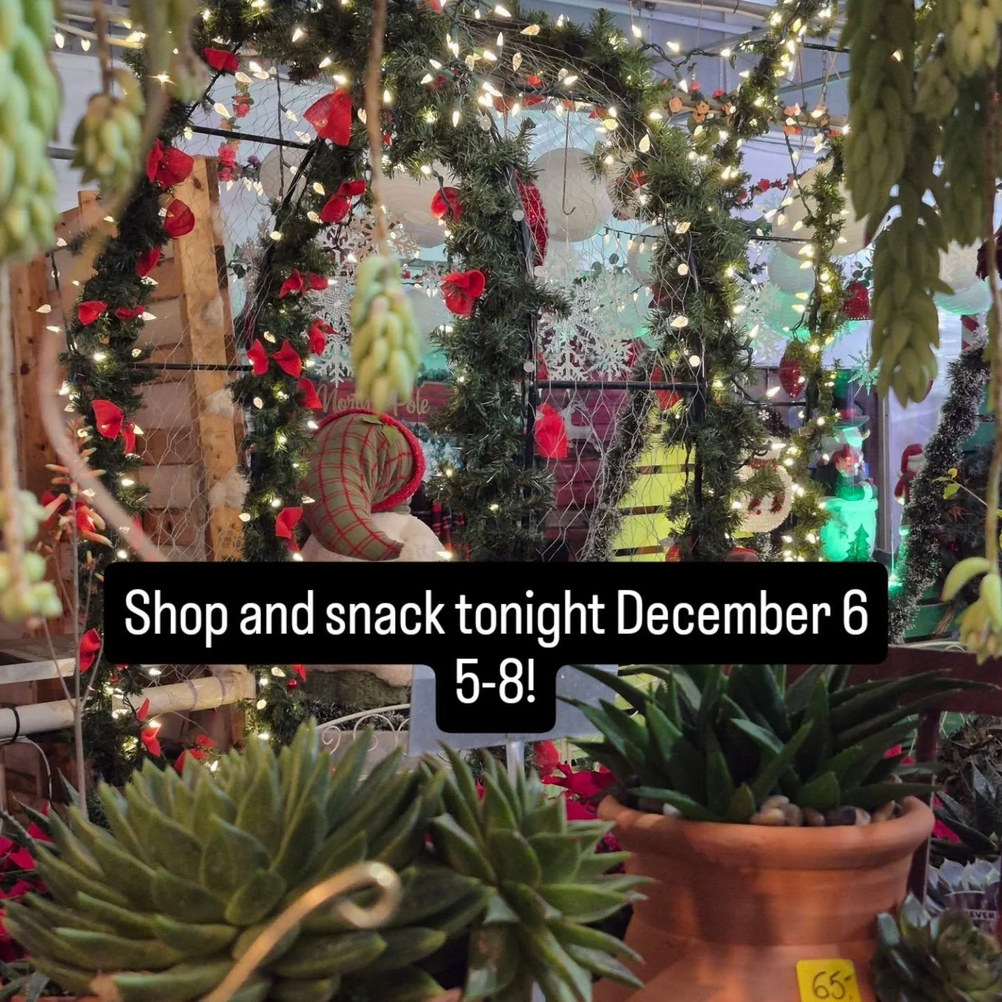 Tonight's the night!! Our Shop and snack event is from 5-8! Discounts, music, tasty treats and more!