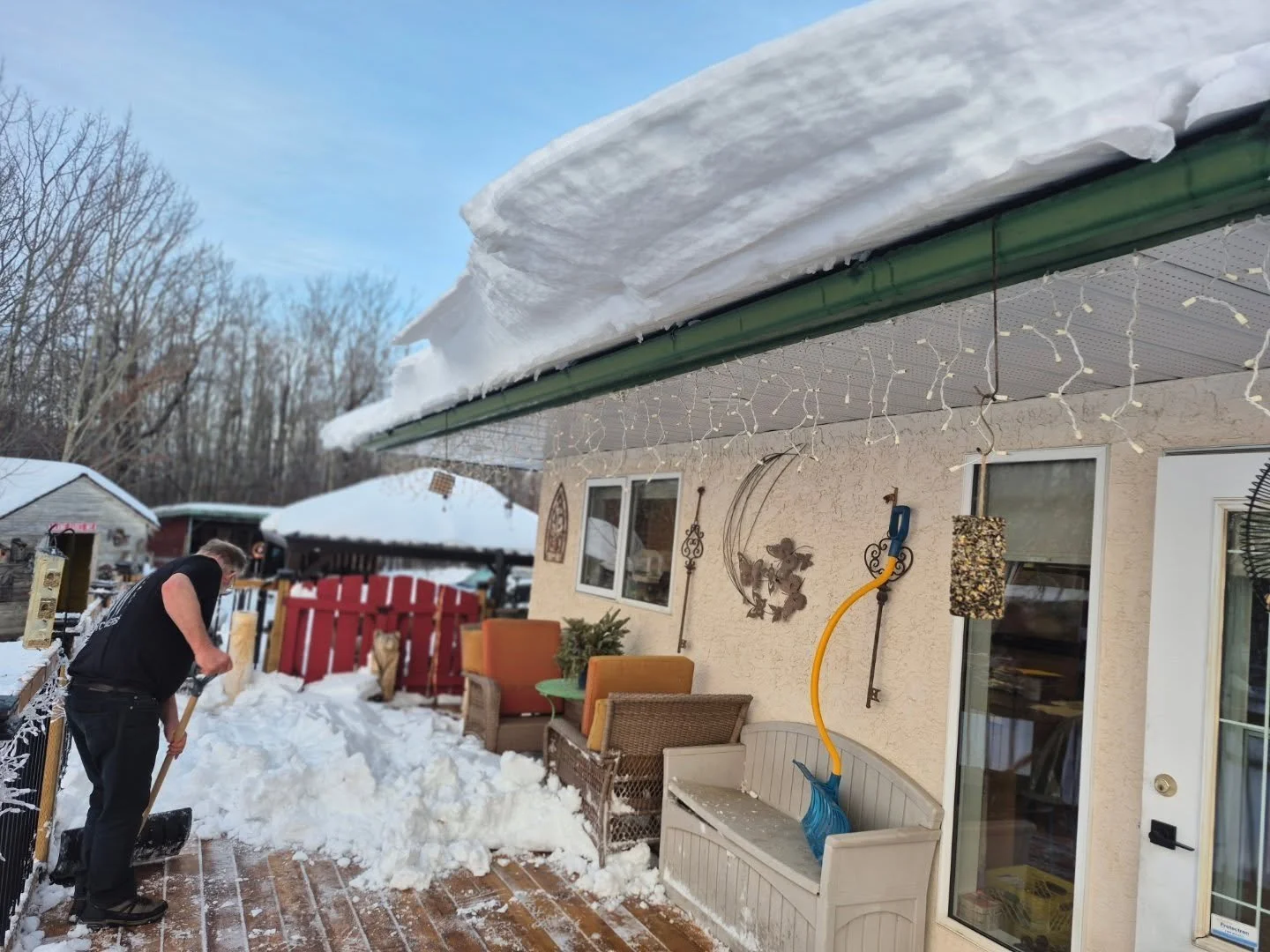 Couple's morning excercise 🙂 had to start all over after second load came down 
#deherdtgardens 
Re-opening january 26