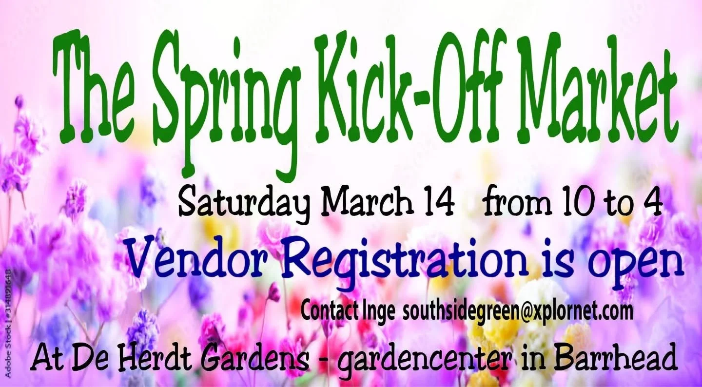 Our Market is a great time to kick-off the spring season 😉 still some open vendor spots if you want to join us 
#deherdtgardens 
#springmarket