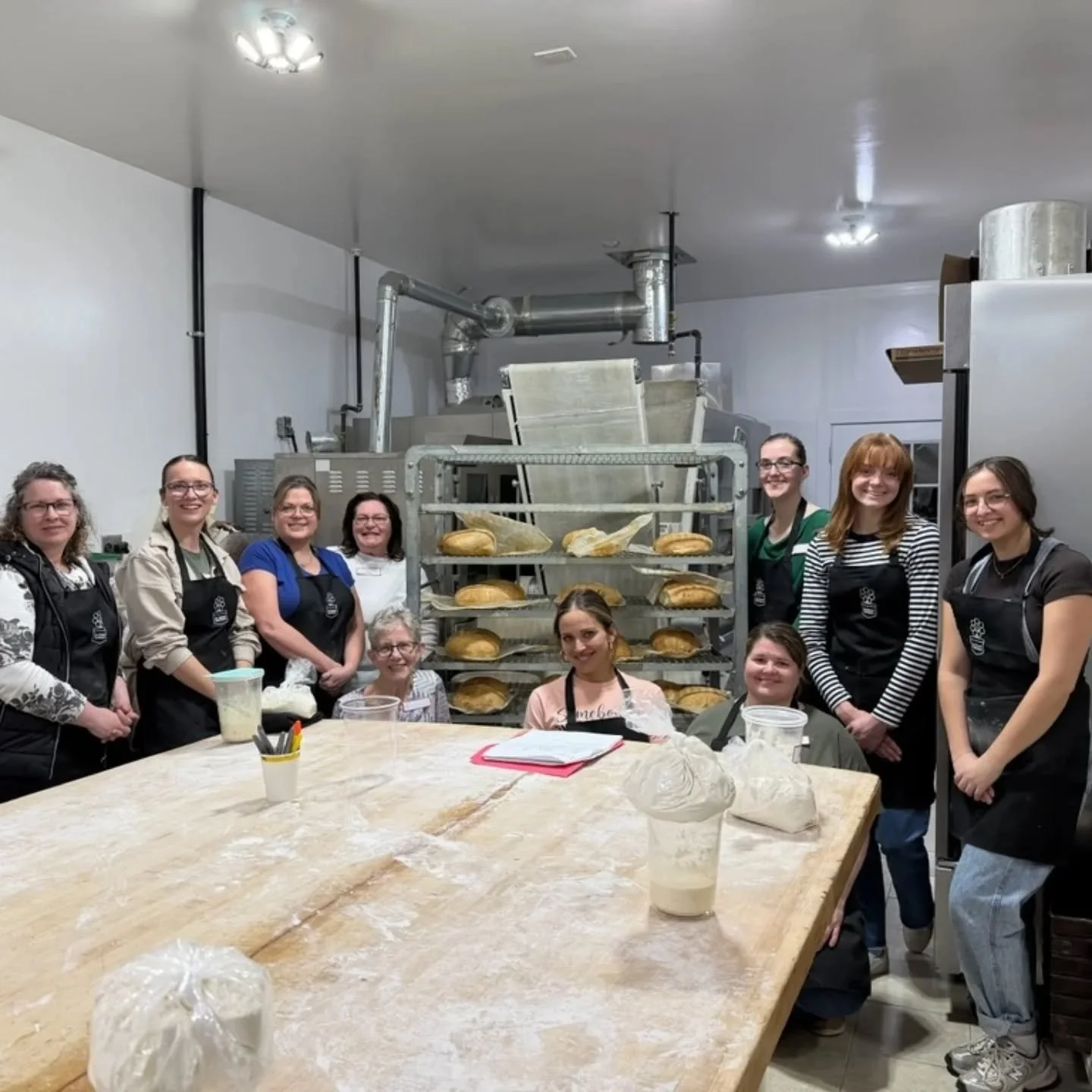 We had a wonderful group  join us for a sourdough class! 

 subscibe to our website to be the first to know when we do another class!