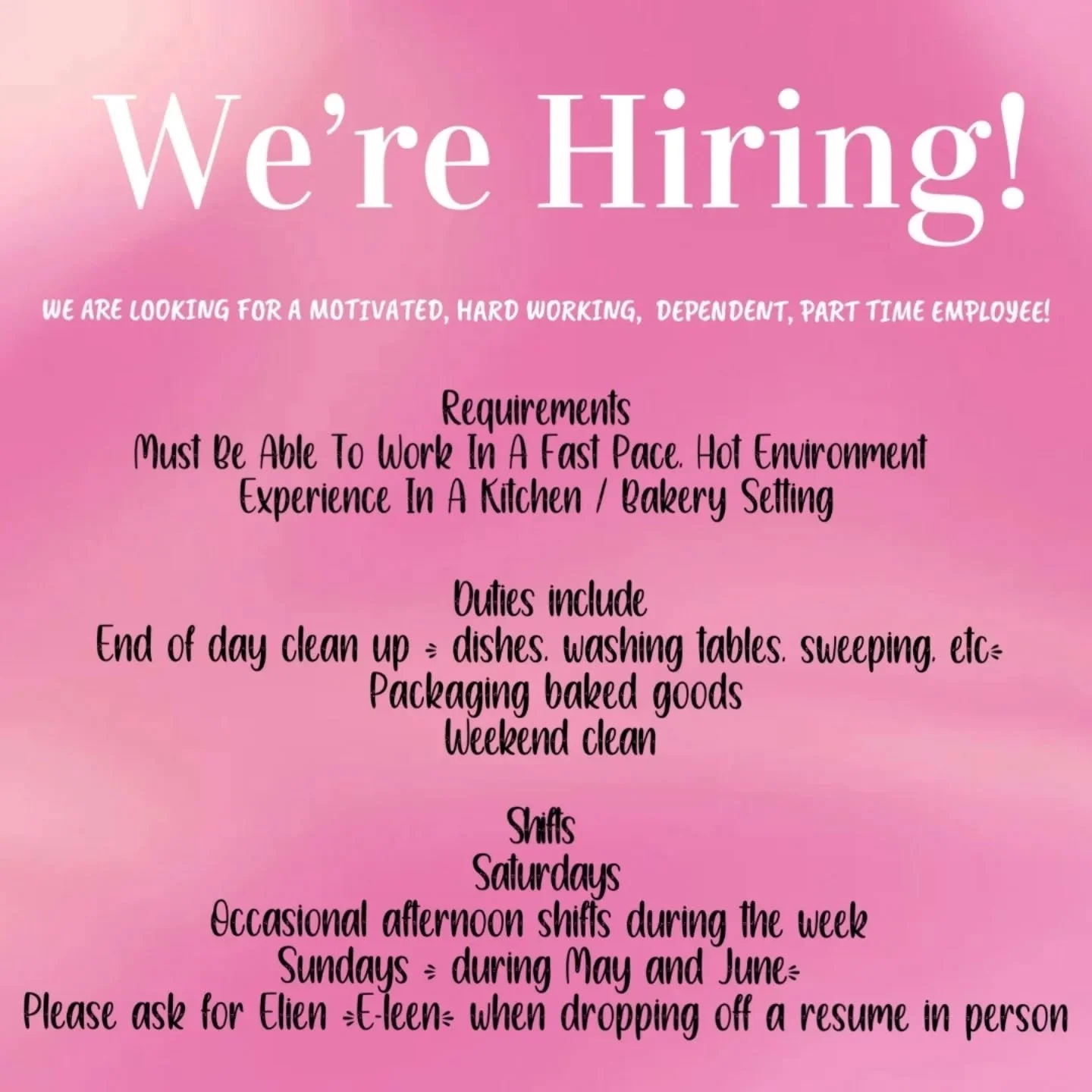 We're hiring!