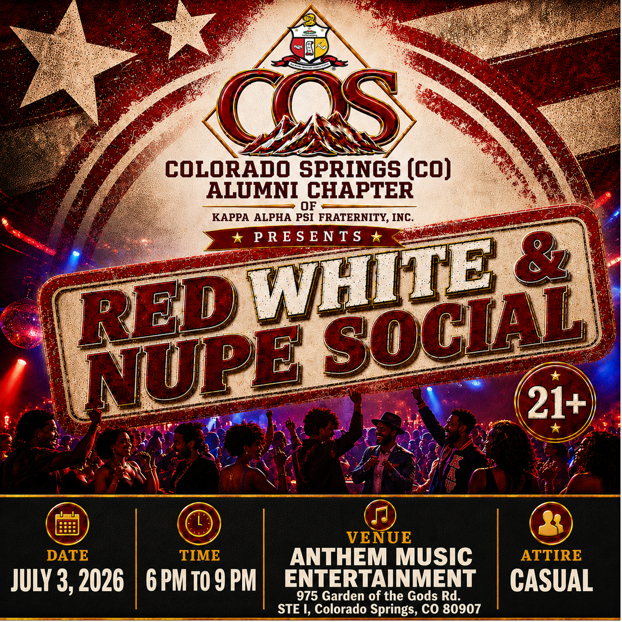 RED WHITE & NUPE SOCIAL EVENT