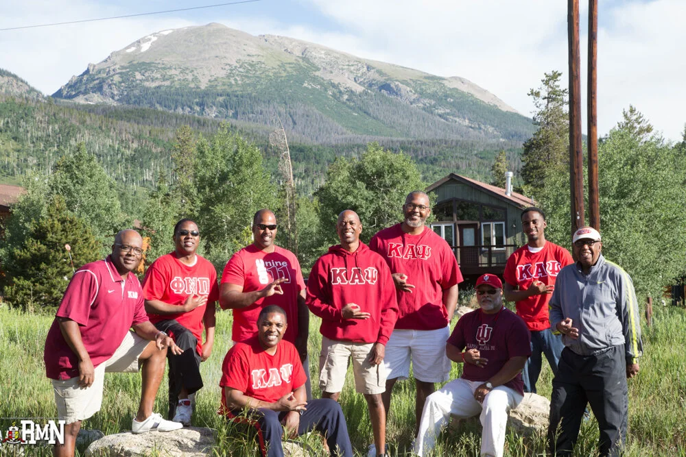 Colorado Springs Alumni Chapter brothers in the mountains