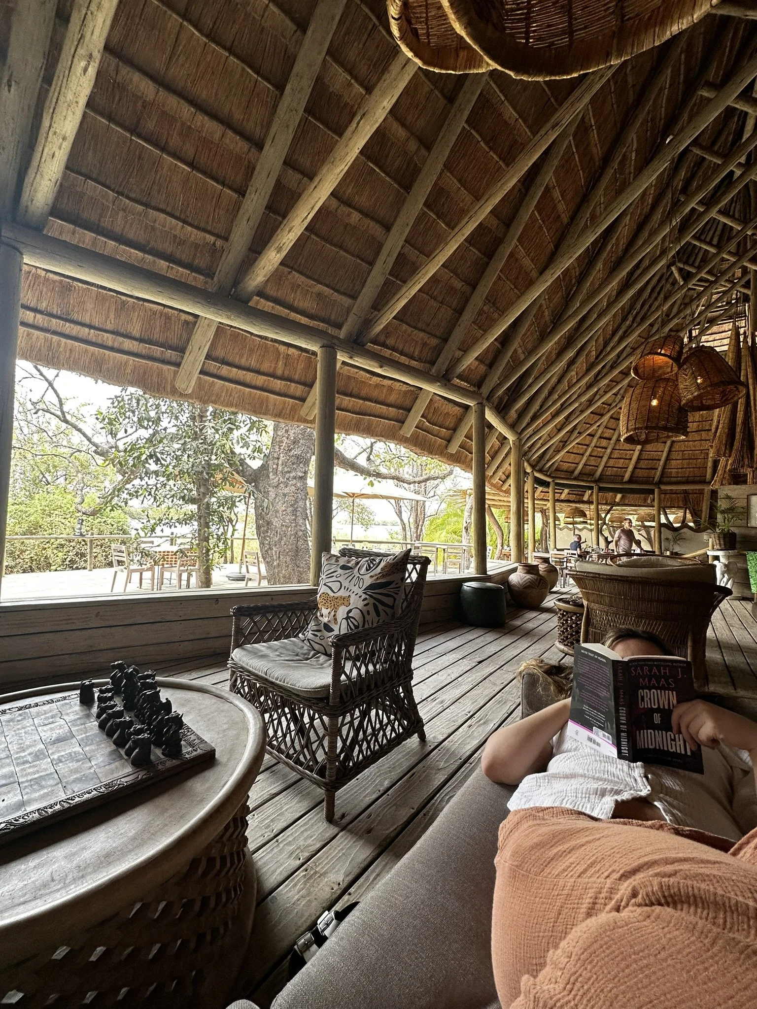 Chobe Bakwena Lodge Lounge Area