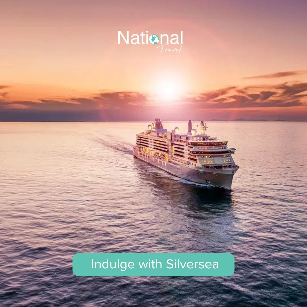 Savour refined dining, world-class service, and curated voyages with Silversea and National Travel.

#LoveCruise #CruiseBeyondTheOrdinary #LuxuryCruising #NationalTravel 
#Silversea