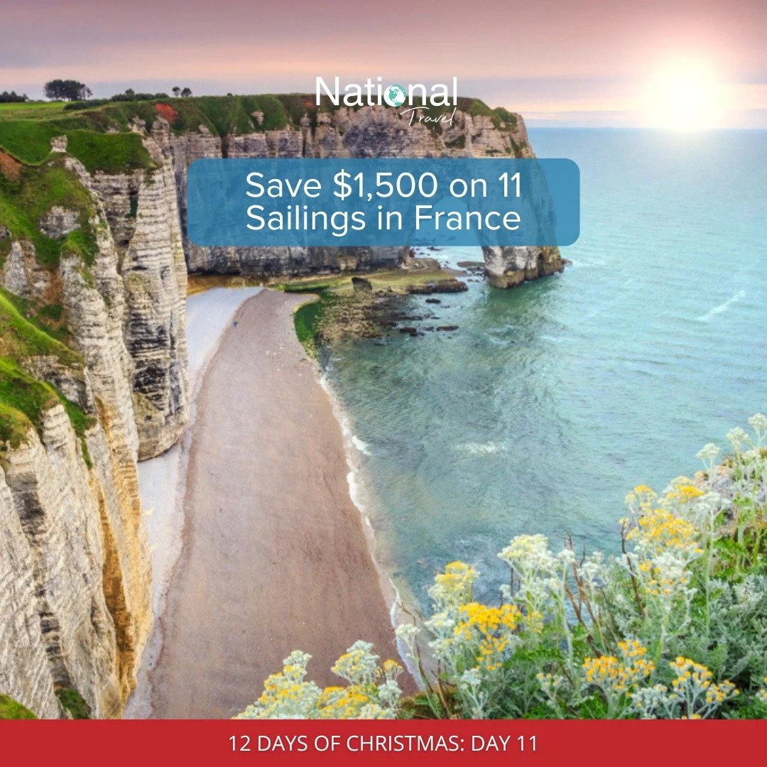 🎄 Day 11 of our Festive Series with Uniworld Boutique River Cruises

Today we reveal a journey through France&rsquo;s most enchanting regions, from the vineyards of Bordeaux to the sun-kissed landscapes of Burgundy &amp; Provence, and the timeless c