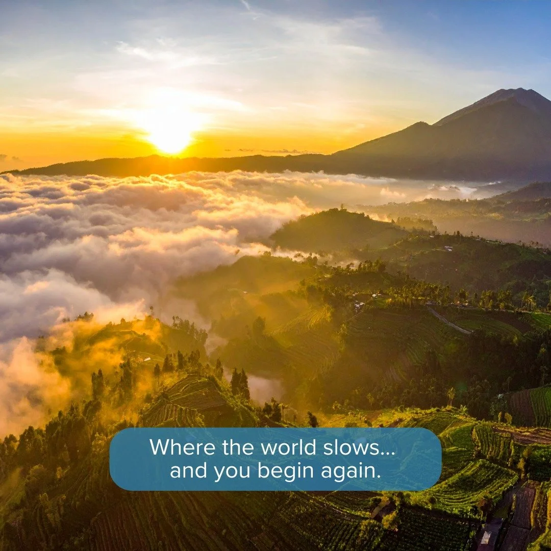 Some journeys are about seeing more.Others are about feeling better.

This is the kind of travel that gives you space to breathe, to reset, and to reconnect with what matters most. Mornings that begin in stillness. Landscapes that invite quiet reflec