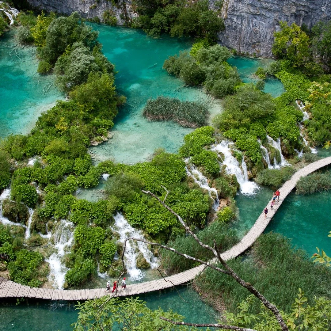 Plitvice Lakes fact time.

Did you know Plitvice Lakes National Park is one of Croatia&rsquo;s oldest and largest protected areas, and a UNESCO World Heritage site? It&rsquo;s a dreamscape of terraced lakes linked by waterfalls and clear cascades, al