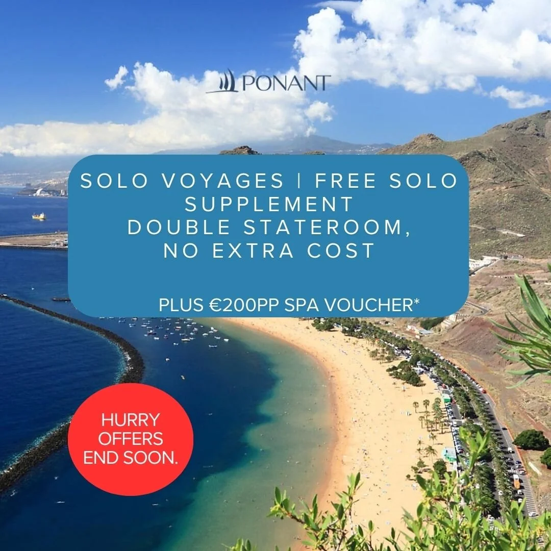 PONANT | Wave Season Solo Offer: Free Solo Supplement + €200pp Spa Voucher