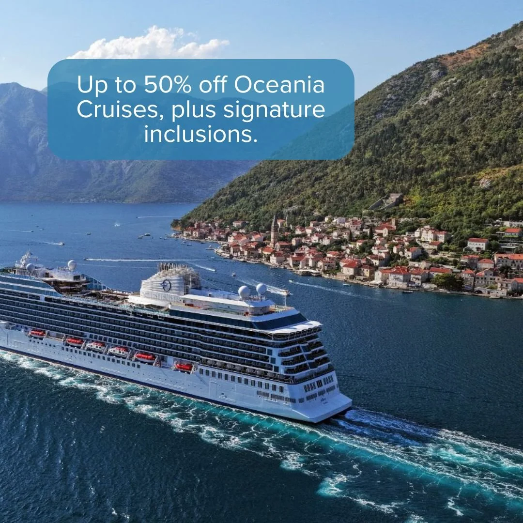 🛳️ Oceania Cruises: Up to 50% Off Select Voyages

For a limited time, experience unparalleled value on a selection of immersive itineraries, all featuring the signature comforts and elegance Oceania Cruises is renowned for. Availability is limited t