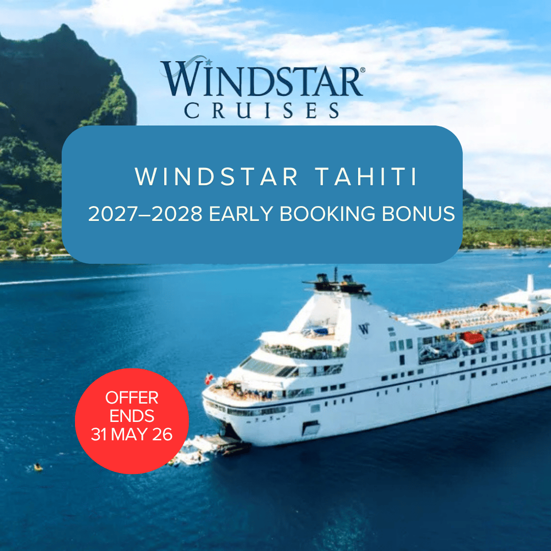 Windstar Tahiti 2027–2028 Early Booking Bonus