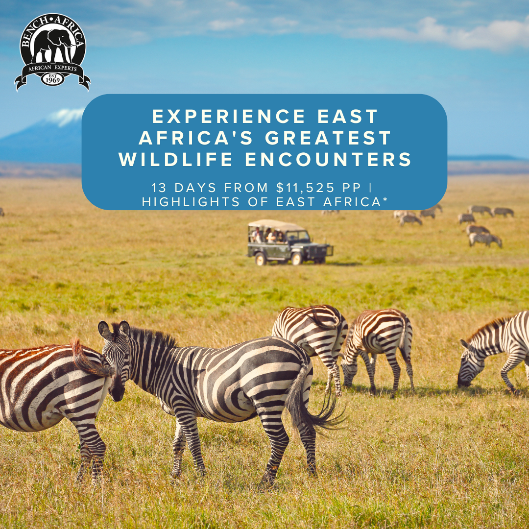 13 Days from $11,525 per person | Highlights of East Africa*