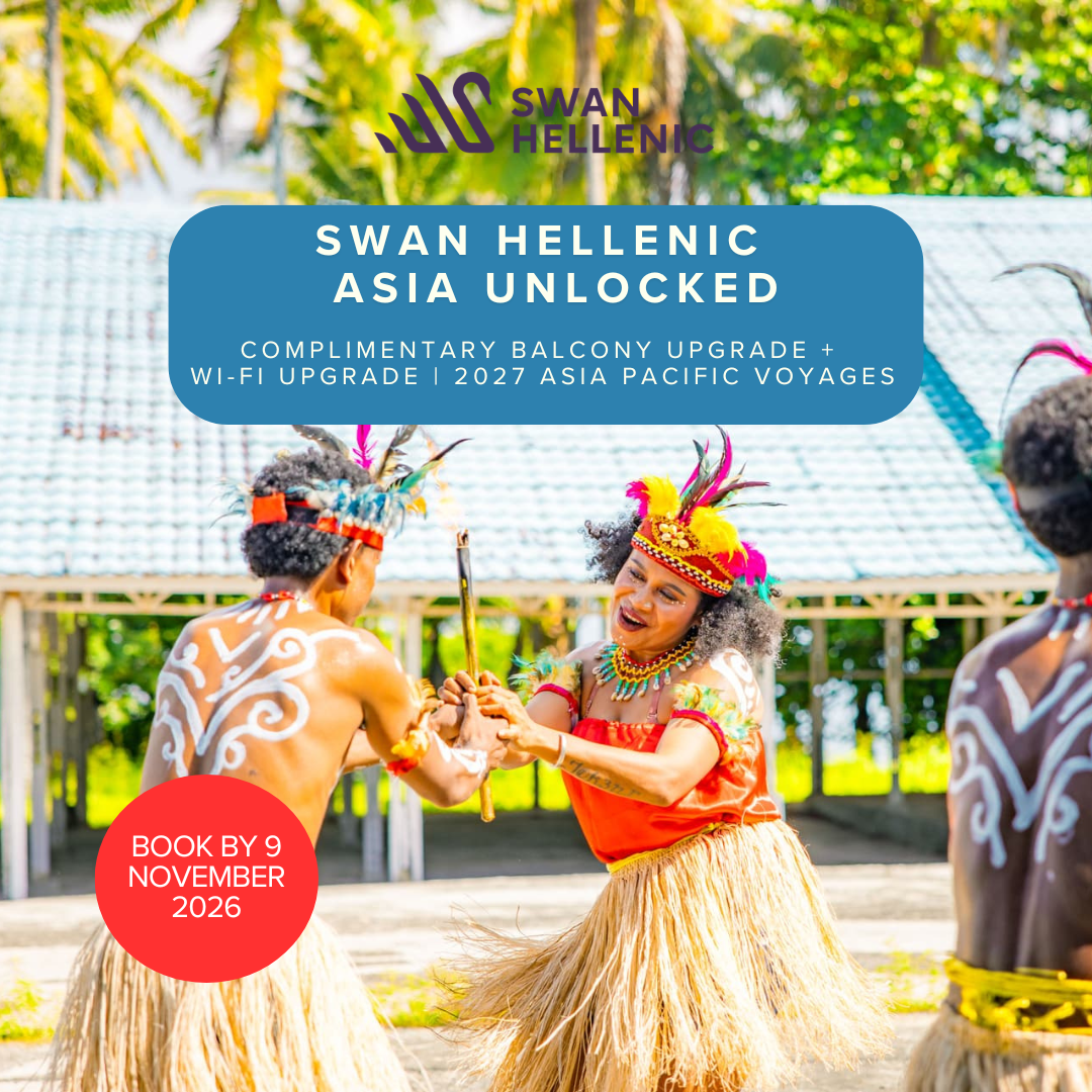 Swan Hellenic Asia Unlocked – Complimentary Balcony &amp; Wi-Fi Upgrade